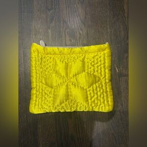 MEHRY MU Nevin Pillow Clutch in Yellow NWT